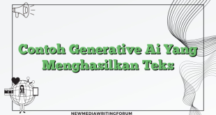 Contoh Generative Ai Yang Menghasilkan Teks