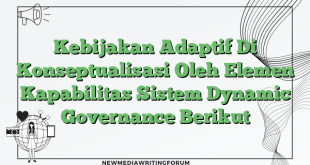 Kebijakan Adaptif Di Konseptualisasi Oleh Elemen Kapabilitas Sistem Dynamic Governance Berikut