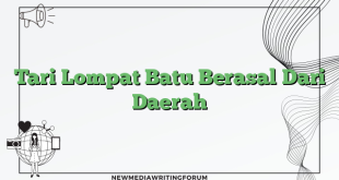 Tari Lompat Batu Berasal Dari Daerah