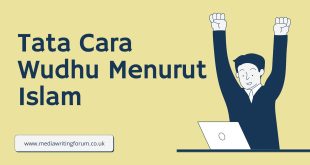 Tata Cara Wudhu Menurut Islam